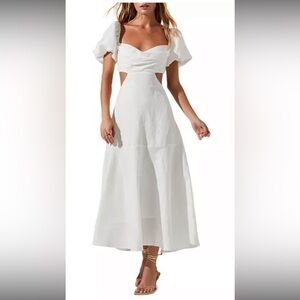 ASTR the Label Winley Puff Sleeve Cut Out Maxi